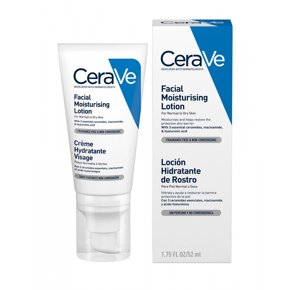 CeraVe Creme de Rosto Moisturising PNS 52ml | Glammy